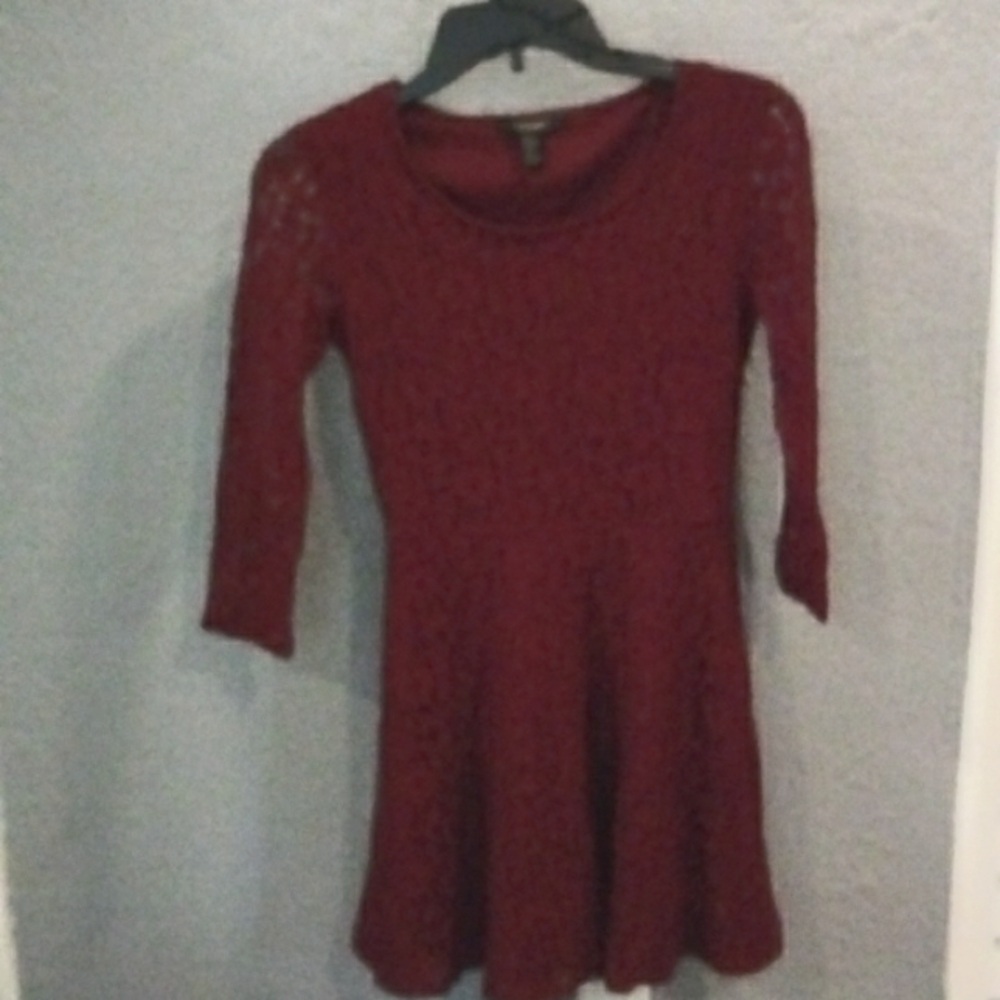 Red Lace Mini Dress